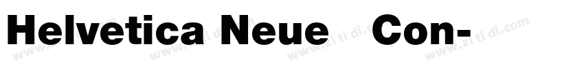Helvetica Neue   Con字体转换